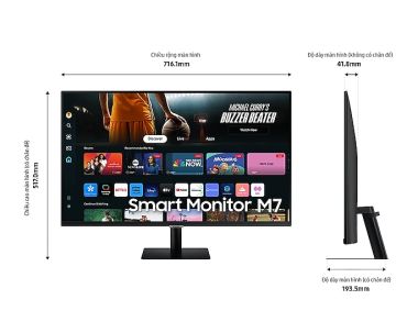 Màn hình Samsung 32 inch 4K LS32DM700UEXXV