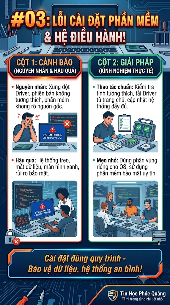 CÀI ĐẶT PHẦN MỀM & HỆ ĐIỀU HÀNH